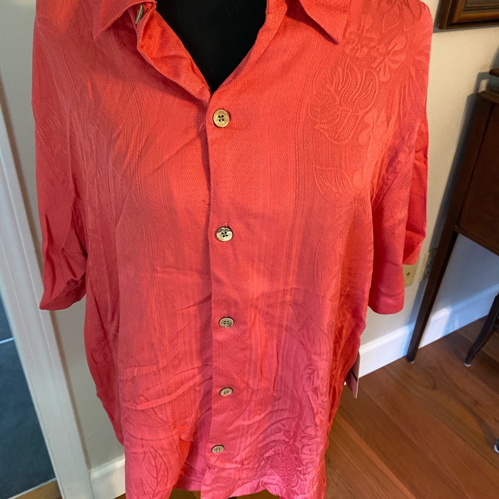 NWT Men’s Caribbean Joe shirt Sz L - Picture 8 of 9